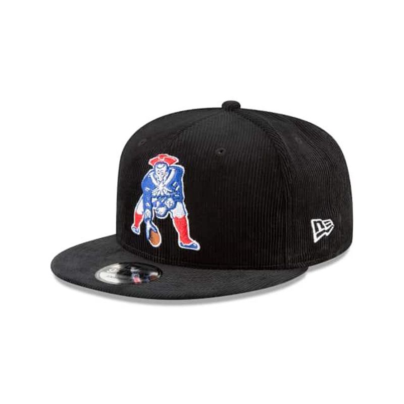 NFL New England Patriots Corduroy 9Fifty Snapback (NNB5158) - Black New Era Caps